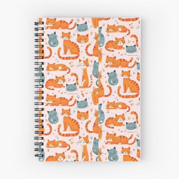 Item preview, Orange Cat Pattern designed and sold by PatronesKawai.