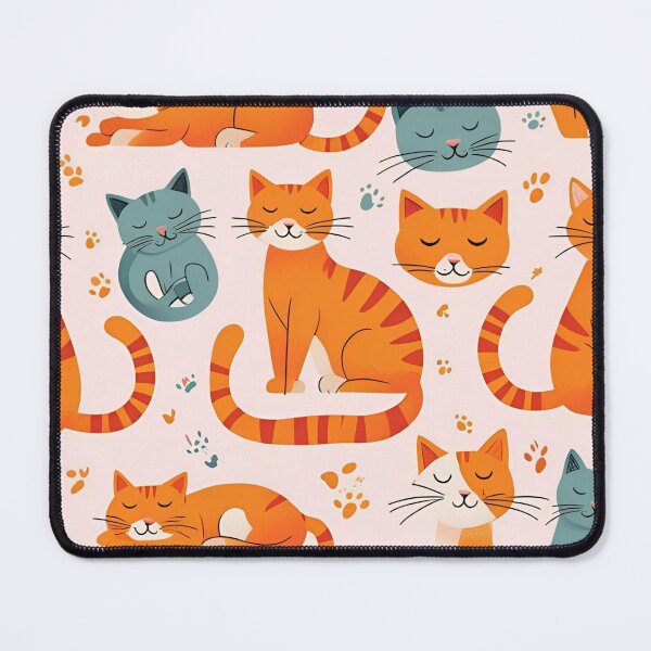 Item preview, Orange Cat Pattern designed and sold by PatronesKawai.