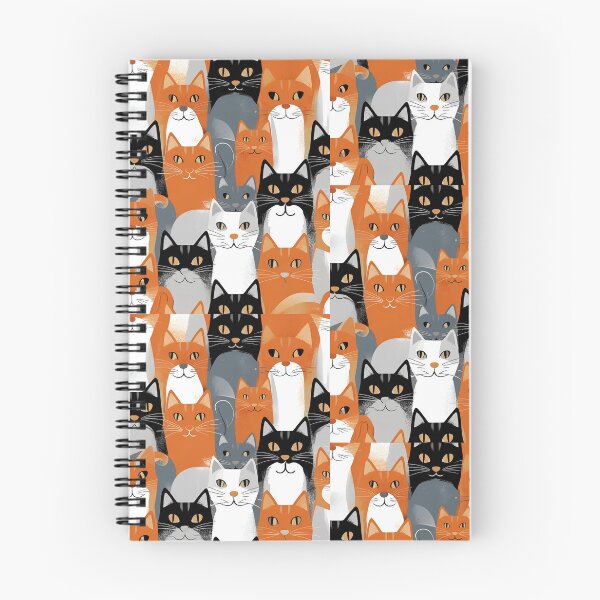 Item preview, Orange Cat Pattern designed and sold by PatronesKawai.