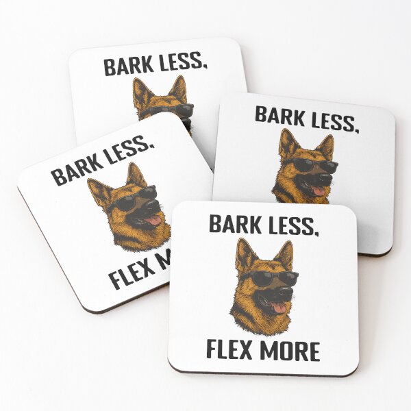 Item preview, Bark Less, Flex More (with Black Lettering) designed and sold by VelvetRoom.