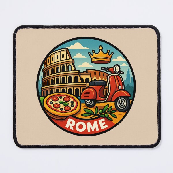 Item preview, Rome - Colosseum, Scotter & Pizza designed and sold by Myra365Art.