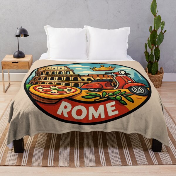 Item preview, Roma - Coliseo, Scotter y Pizza designed and sold by Myra365Art.