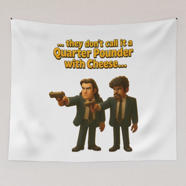 Item preview, Pulp Fiction Inspired – “Quarter Pounder with Cheese” designed and sold by malero-design.