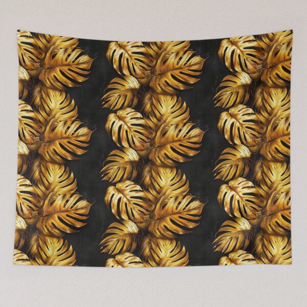 Item preview, Luxurious Golden Monstera Leaves designed and sold by NTGUILTY.