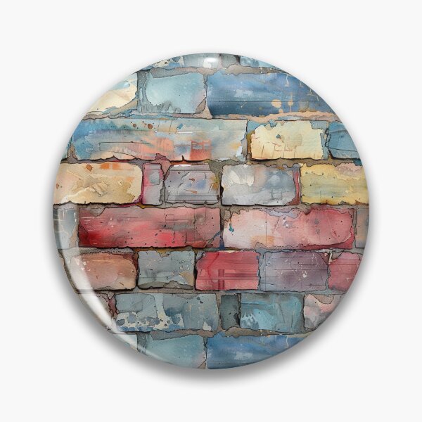 Item preview, Abstract Watercolor Brick Wall designed and sold by NTGUILTY.