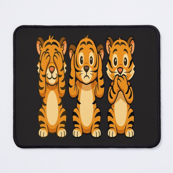 Item preview, Three wise Tigers see/hear/speak no evil designed and sold by JamesDunican.