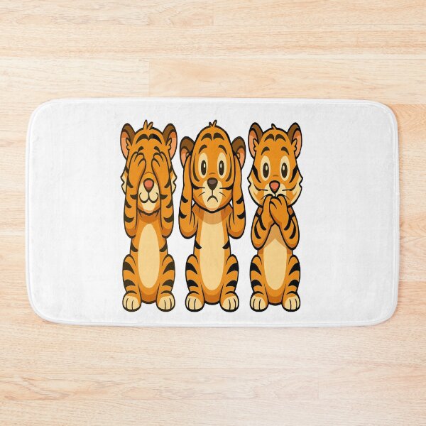Item preview, Three wise Tigers see/hear/speak no evil designed and sold by JamesDunican.