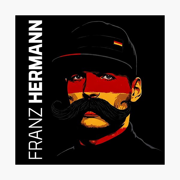 Item preview, Franz Hermann F1 Art - Abstract Portrait Design | German Racing Colors designed and sold by Studio F1Grid.