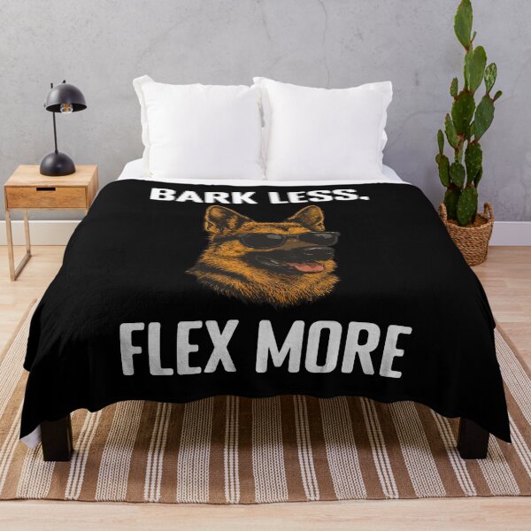 Item preview, Bark Less, Flex More (with White Lettering) designed and sold by VelvetRoom.