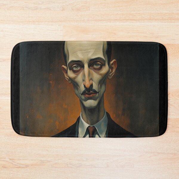 Item preview, Creepy stylized Haunted House portrait of a old man with a mustache designed and sold by Vintage Designs +.