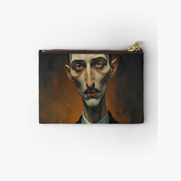 Item preview, Creepy stylized Haunted House  portrait of a old man with a mustache designed and sold by Vintage Designs +.