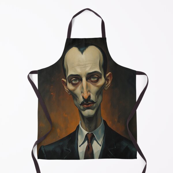 Item preview, Creepy stylized Haunted House portrait of a old man with a mustache designed and sold by Vintage Designs +.