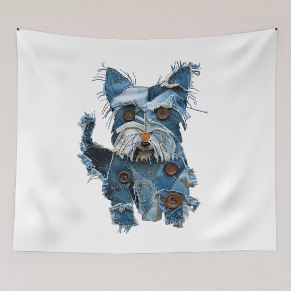 Item preview, Denim Westie Terrier designed and sold by caracatita75.