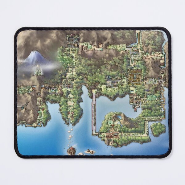Item preview, Pokemon Kanto map designed and sold by LayersDesign.