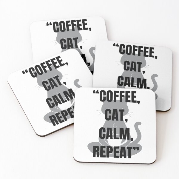 Artikelvorschau, Kaffee, Katze, Ruhe, Wiederholung entworfen und verkauft von NosMotiv.