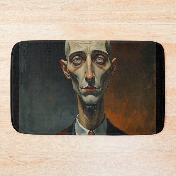 Item preview, Creepy stylized Haunted House portrait of a old man with a mustache designed and sold by Vintage Designs +.
