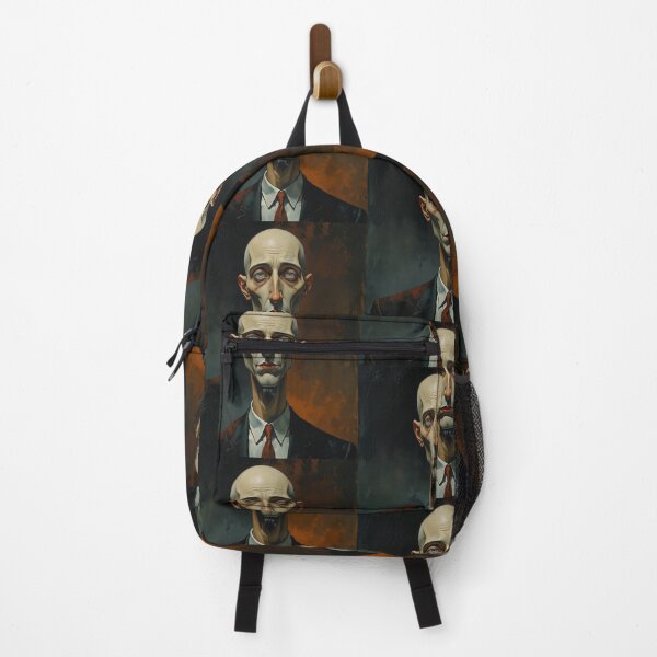 Item preview, Creepy stylized Haunted House portrait of a old man with a mustache designed and sold by Vintage Designs +.
