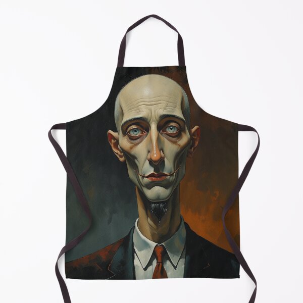 Item preview, Creepy stylized Haunted House portrait of a old man with a mustache designed and sold by Vintage Designs +.
