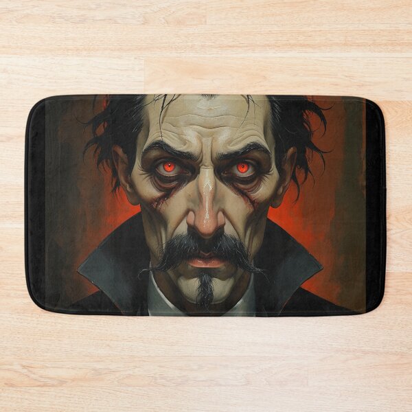 Item preview, Creepy stylized Haunted House portrait of a old man with a mustache designed and sold by Vintage Designs +.