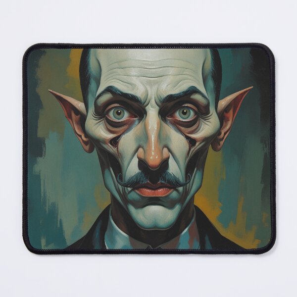 Item preview, Creepy stylized Haunted House portrait of a old man with a mustache designed and sold by Vintage Designs +.