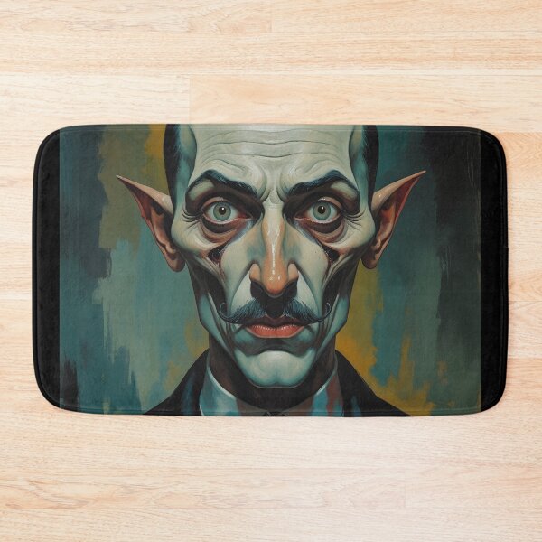 Item preview, Creepy stylized Haunted House portrait of a old man with a mustache designed and sold by Vintage Designs +.