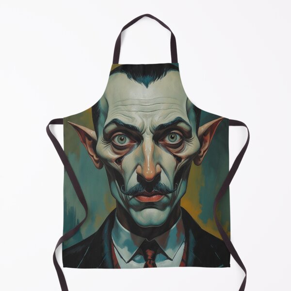 Item preview, Creepy stylized Haunted House portrait of a old man with a mustache designed and sold by Vintage Designs +.