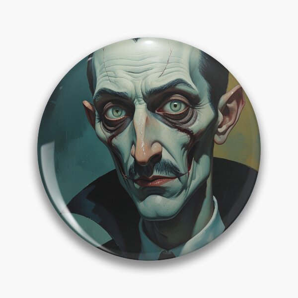 Item preview, Creepy stylized Haunted House  portrait of a old man with a mustache designed and sold by Vintage Designs +.