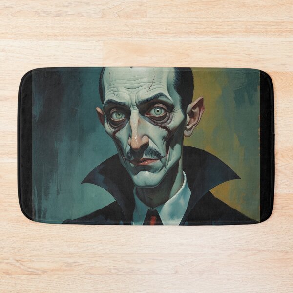 Item preview, Creepy stylized Haunted House portrait of a old man with a mustache designed and sold by Vintage Designs +.