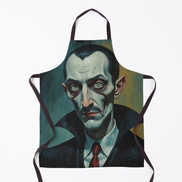 Item preview, Creepy stylized Haunted House portrait of a old man with a mustache designed and sold by Vintage Designs +.