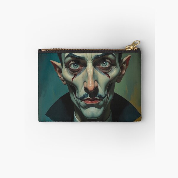 Item preview, Creepy stylized Haunted House  portrait of a old man with a mustache designed and sold by Vintage Designs +.