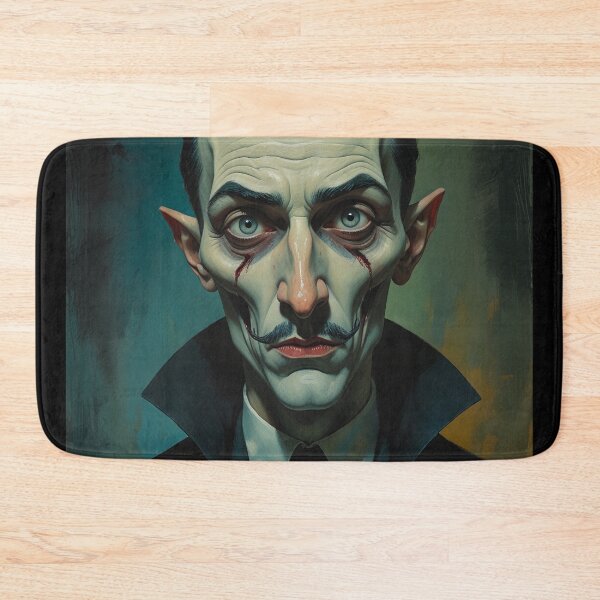Item preview, Creepy stylized Haunted House  portrait of a old man with a mustache designed and sold by Vintage Designs +.