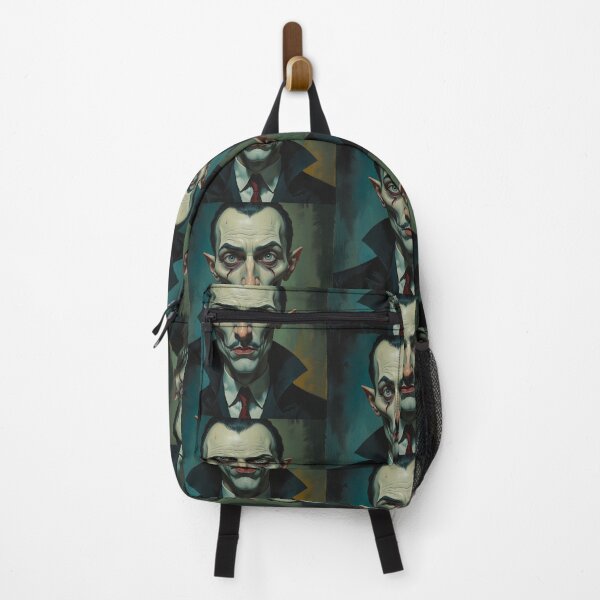 Item preview, Creepy stylized Haunted House portrait of a old man with a mustache designed and sold by Vintage Designs +.