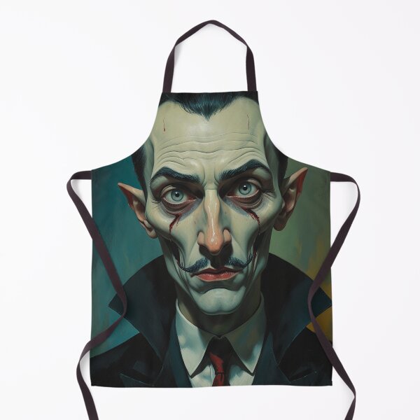 Item preview, Creepy stylized Haunted House portrait of a old man with a mustache designed and sold by Vintage Designs +.