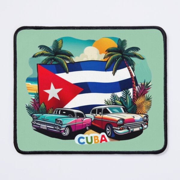 Item preview, Cuba Retro Vibes – Classic Cars & Tropical designed and sold by Myra365Art.