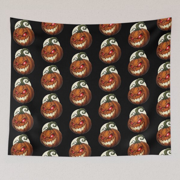 Item preview, Halloween Evil Pumpkin Head | Sinister and Striking Jack-o’-Lantern Horror Graphic designed and sold by Tw1nsAIArt.