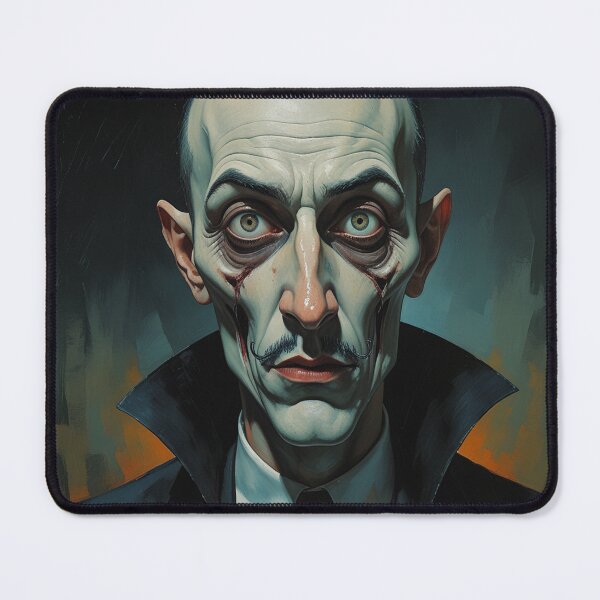 Item preview, Creepy stylized Haunted House portrait of a old man with a mustache designed and sold by Vintage Designs +.