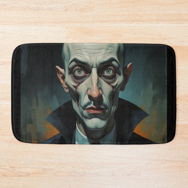 Item preview, Creepy stylized Haunted House portrait of a old man with a mustache designed and sold by Vintage Designs +.