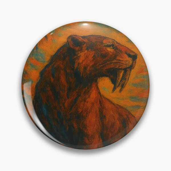 Item preview, Sabertooth Tiger Prehistoric Sunset Abstract designed and sold by JonelleTshirts.