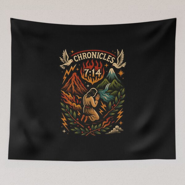 Item preview, 2 Chronicles 7:14 Revival Prayer Tattoo Design designed and sold by FollowTheLeader.
