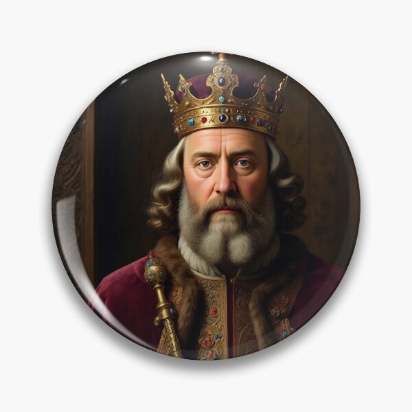 Item preview,  Portrait of King Edward III vintage painting art designed and sold by Vintage Designs +.