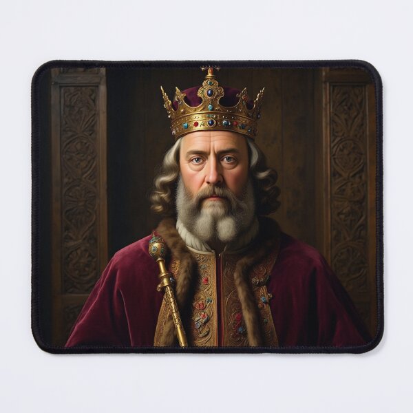 Item preview,  Portrait of King Edward III vintage painting art designed and sold by Vintage Designs +.