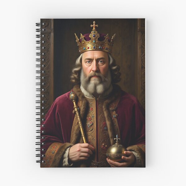 Item preview,  Portrait of King Edward III vintage painting art designed and sold by Vintage Designs +.