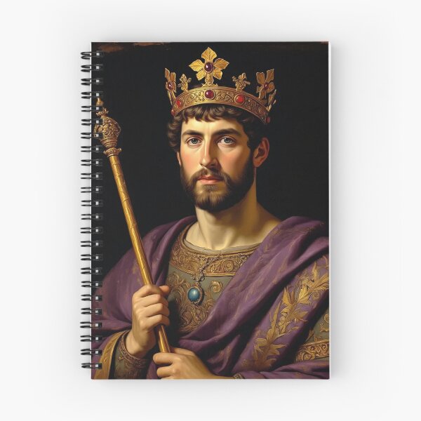 Item preview, Portrait of young King Edward III vintage painting art designed and sold by Vintage Designs +.