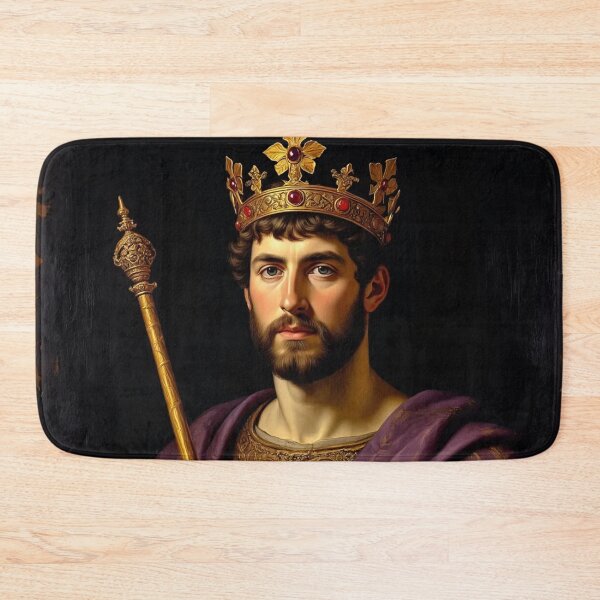Item preview, Portrait of young King Edward III vintage painting art designed and sold by Vintage Designs +.