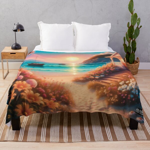 Item preview, Summertime At The Beach With Flowers designed and sold by Mary The Vamp.
