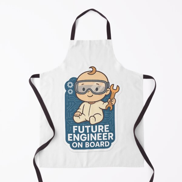 Item preview, Future Engineer Baby Art designed and sold by Trendy Sticker & Merch Collection - Express Yourself.
