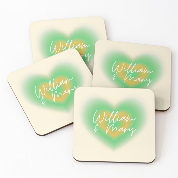 Item preview, William and Mary University Gradient Heart designed and sold by abbeygfrerer.