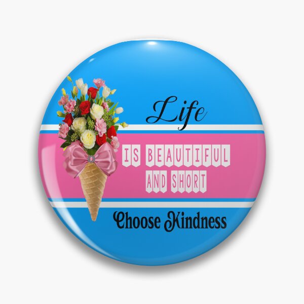 Item preview, Bluer than Blue Collection - Roses in an Ice Cream Cone, Choose Kindness designed and sold by Dailywalker22.