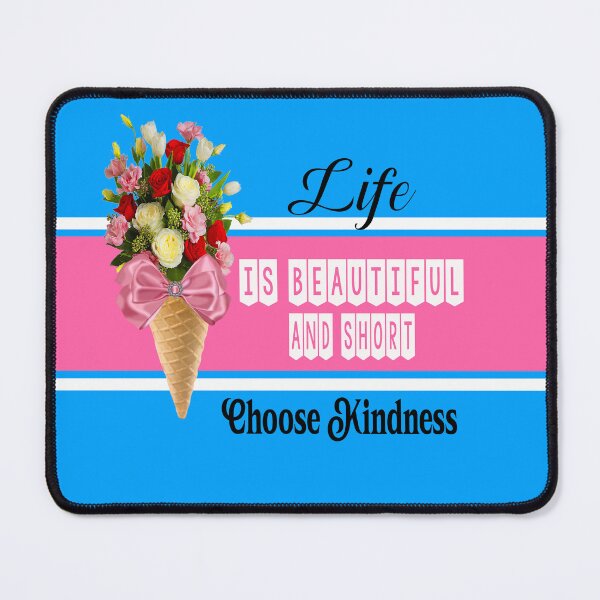 Item preview, Bluer than Blue Collection - Roses in an Ice Cream Cone, Choose Kindness designed and sold by Dailywalker22.