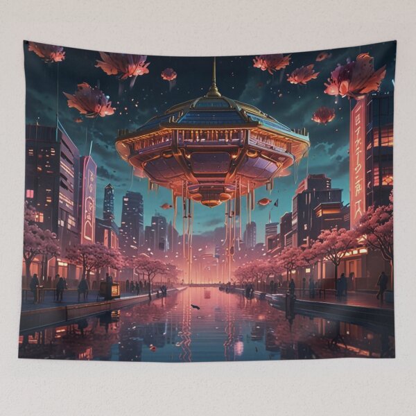 Item preview, Neon Sakura Canal ₪# designed and sold by VA Design.